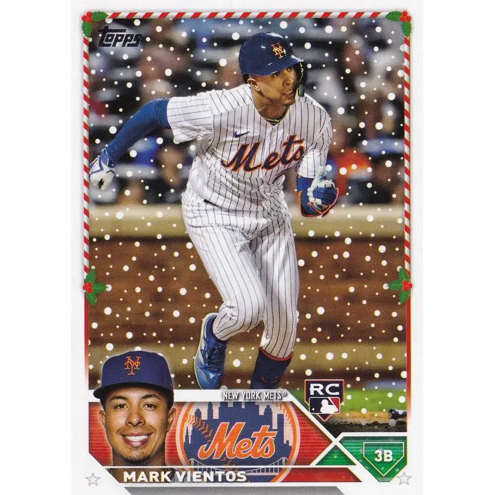 2023 Topps Holiday Mark Vientos RC H185 New York Mets